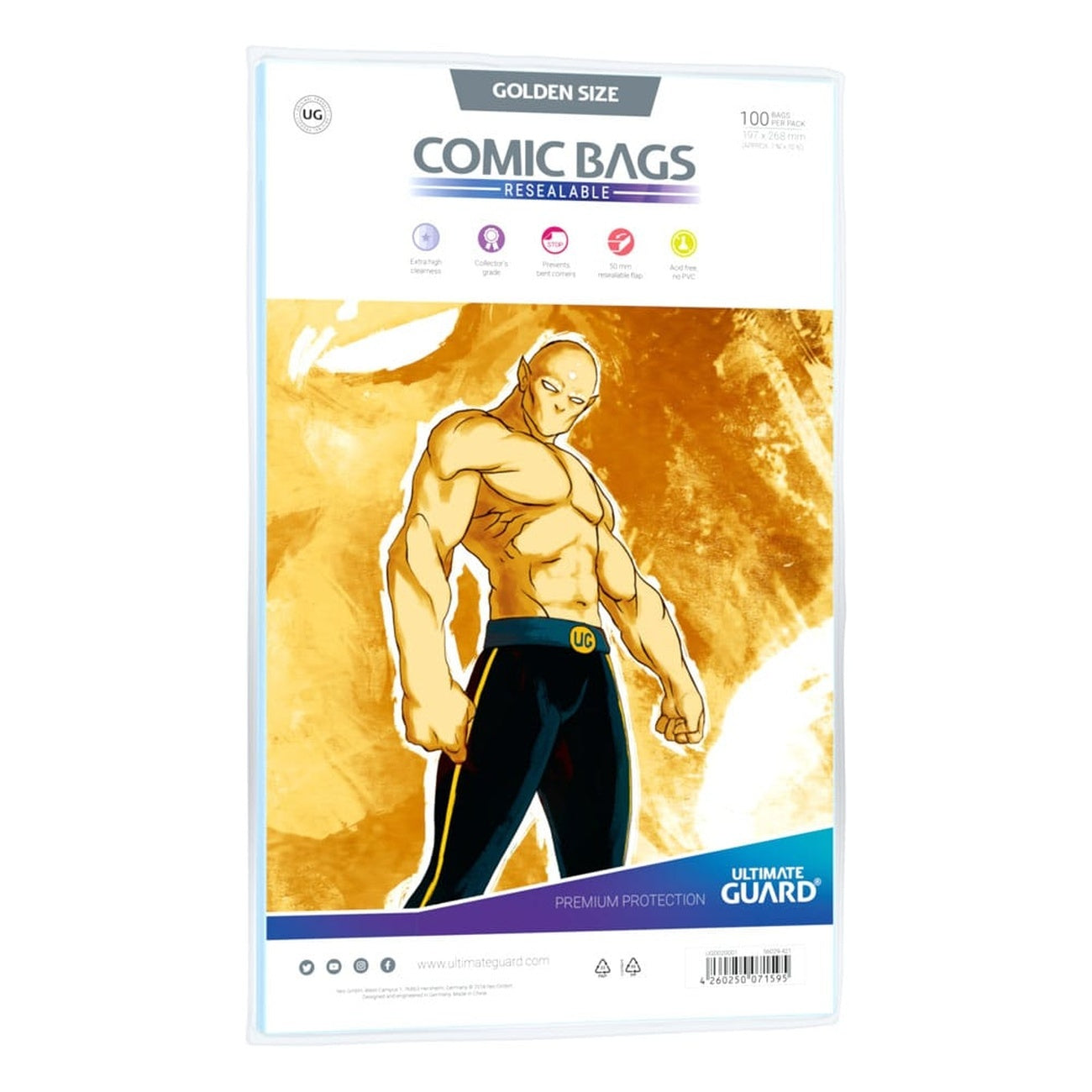 Product image Ultimate Guard Comic Bags Resealable (100) - Golden Size