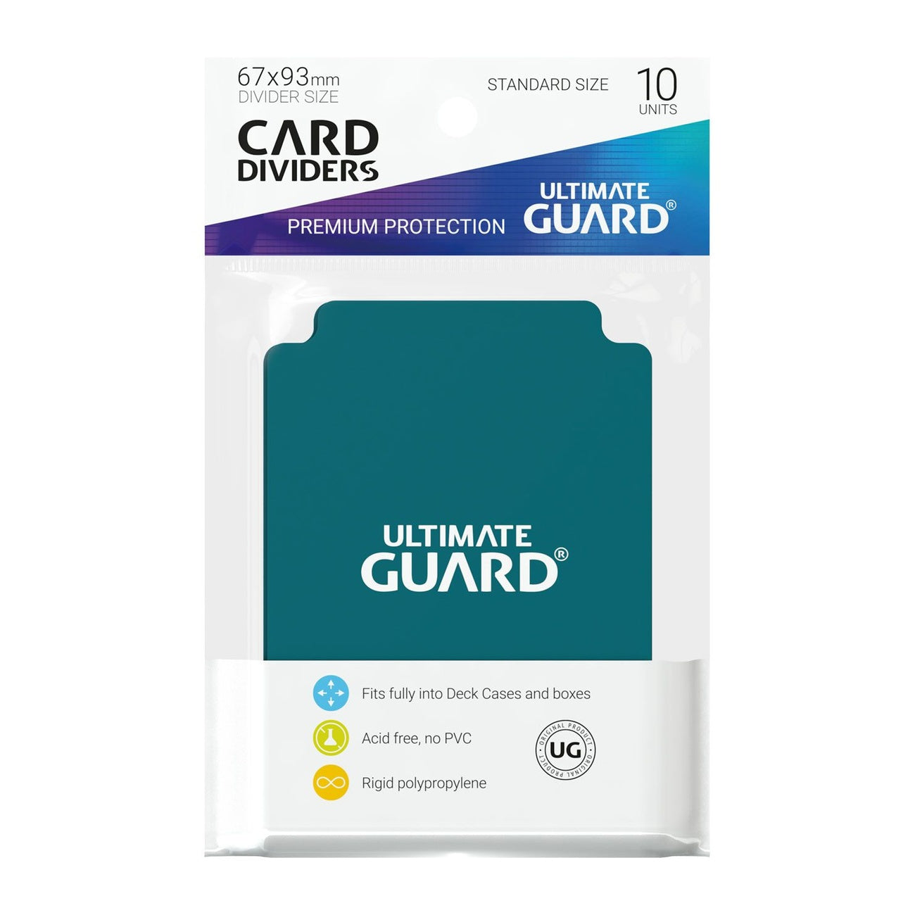 Product image Ultimate Guard Card Dividers Standard Size (10) - Petrol
