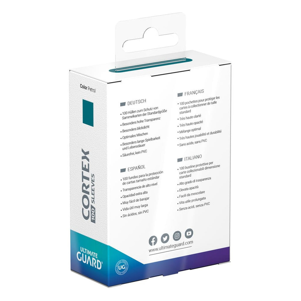 Product image Ultimate Guard Cortex Sleeves Standard Size (100) - Petrol