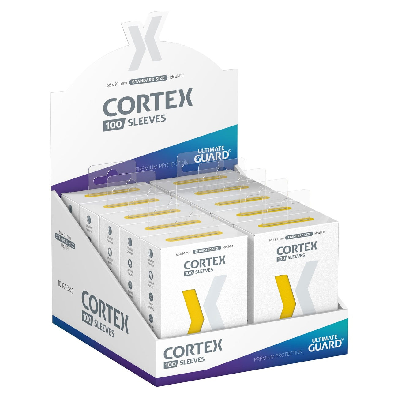 Product image Ultimate Guard Cortex Sleeves Standard Size (100) - Yellow