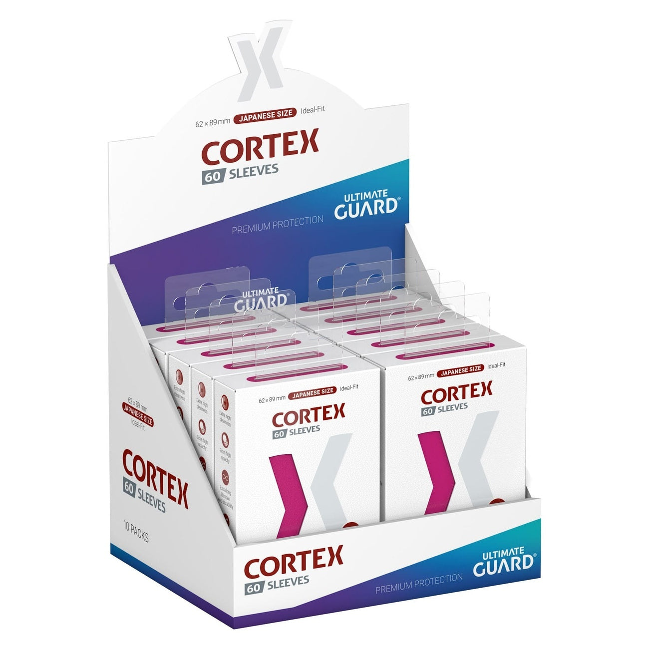 Product image Ultimate Guard Cortex Sleeves Japanese Size (60) - Pink