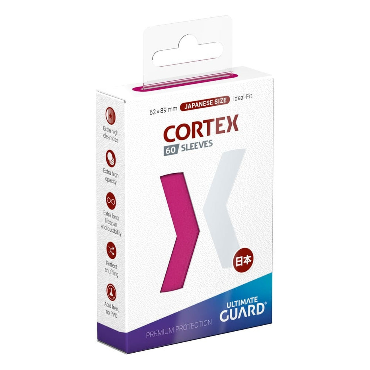 Product image Ultimate Guard Cortex Sleeves Japanese Size (60) - Pink