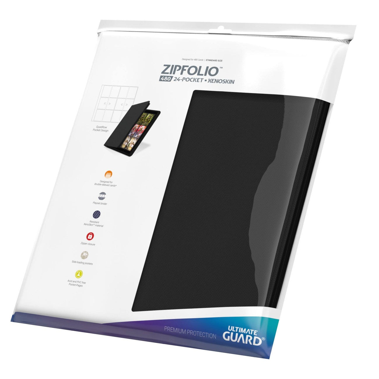 Product image Ultimate Guard Zipfolio 480 24-Pocket Xenoskin - Black