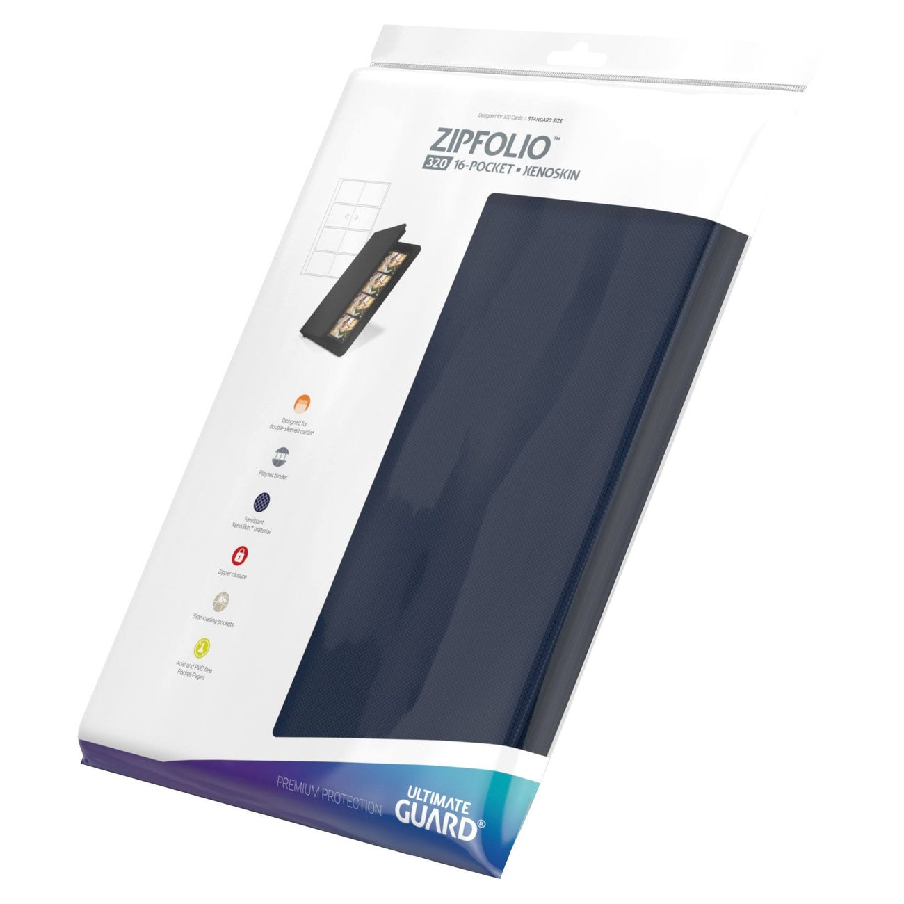 Product image Ultimate Guard Zipfolio 320 16-Pocket Xenoskin - Blue