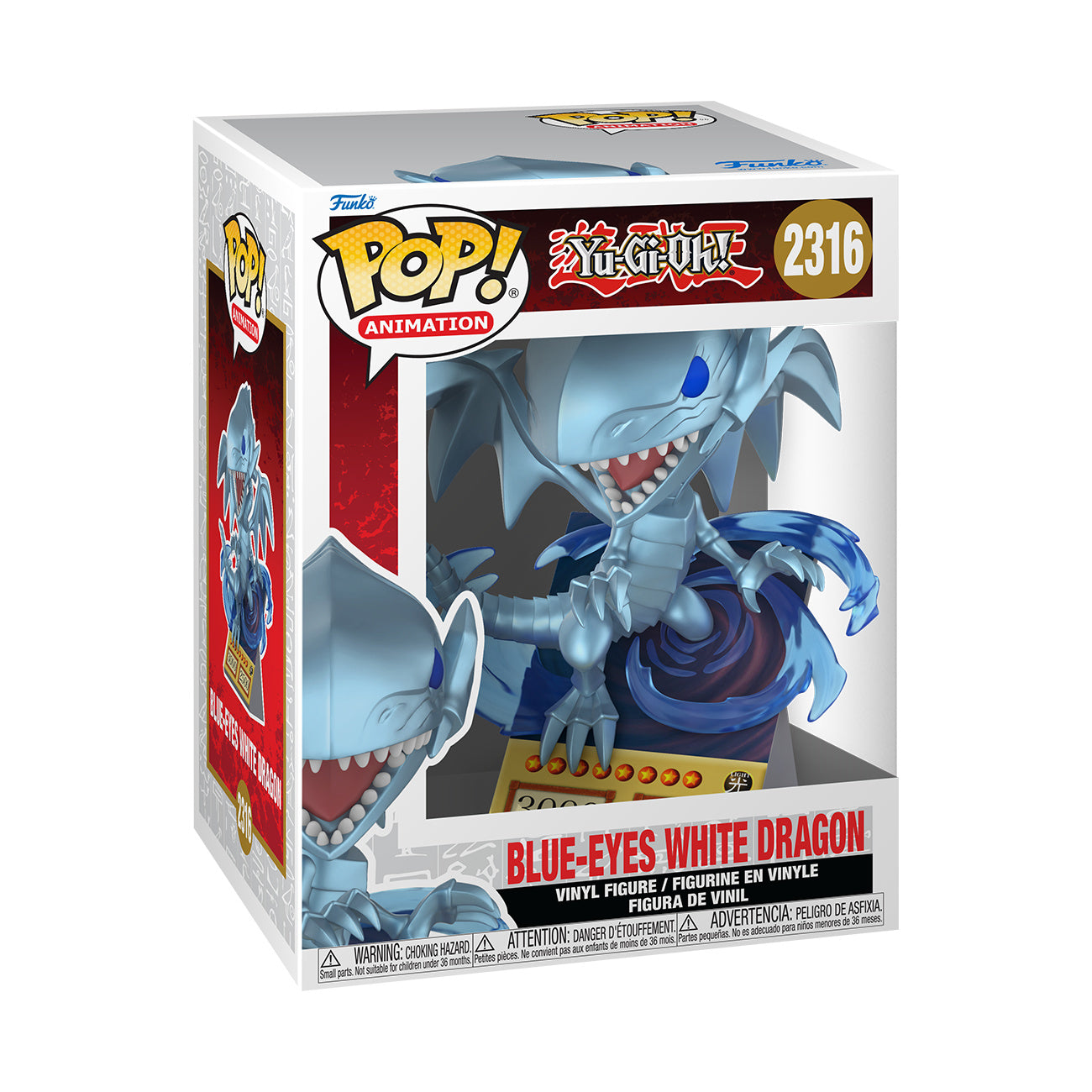 Product image Yu-Gi-Oh! - Blue-Eyes White Dragon (Card) Funko Pop Figure