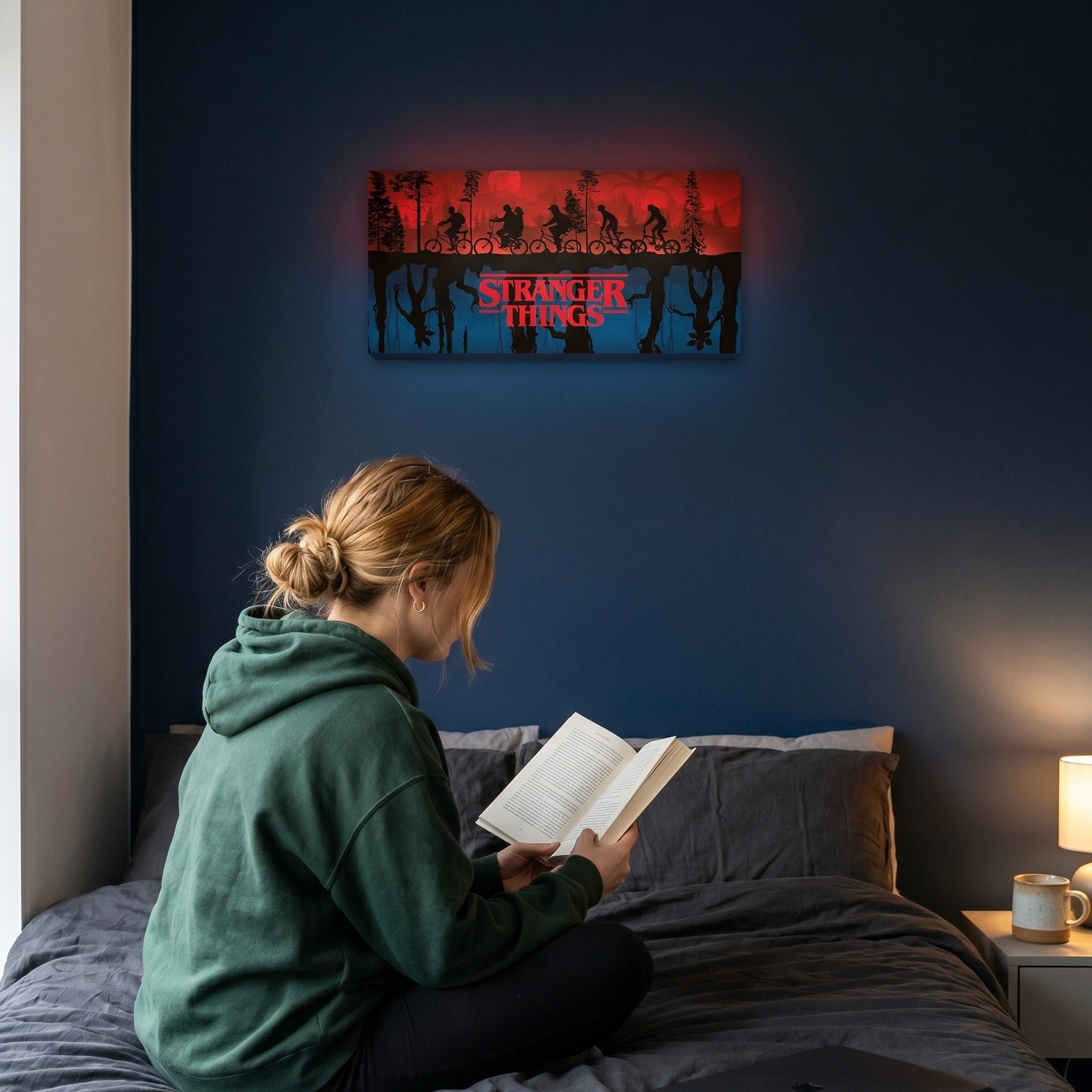 Product image Stranger Things - Two Worlds wall art with light