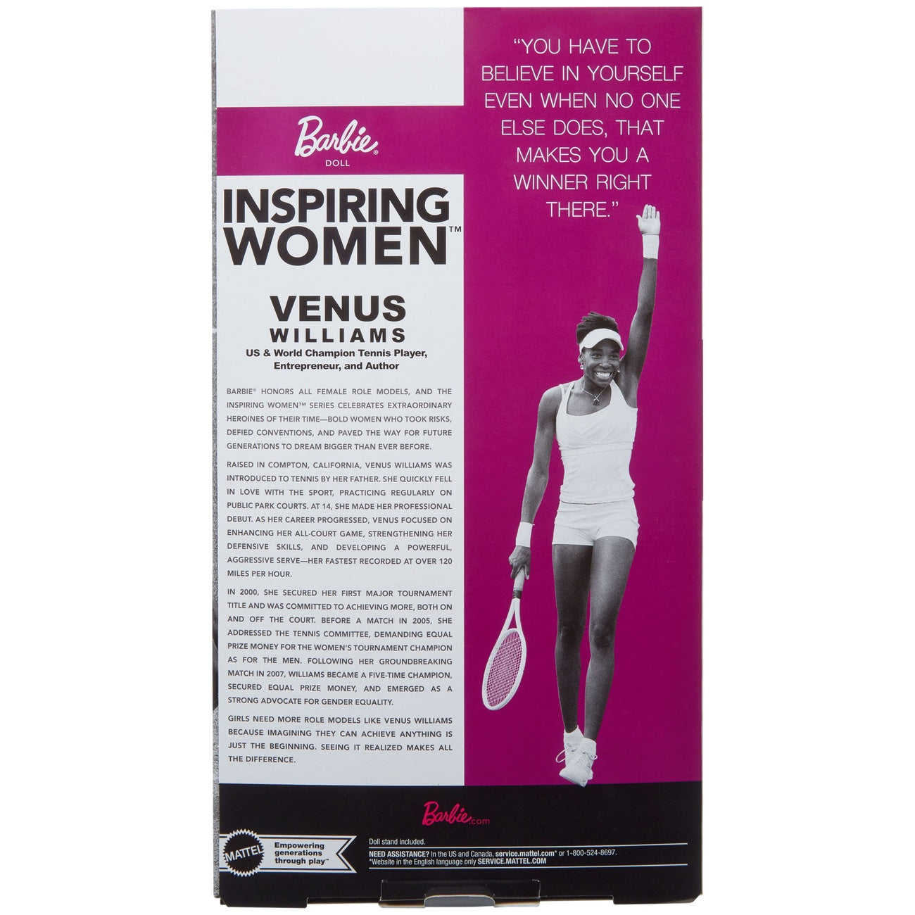 Product image Barbie Signature Inspiring Women Doll Venus Williams