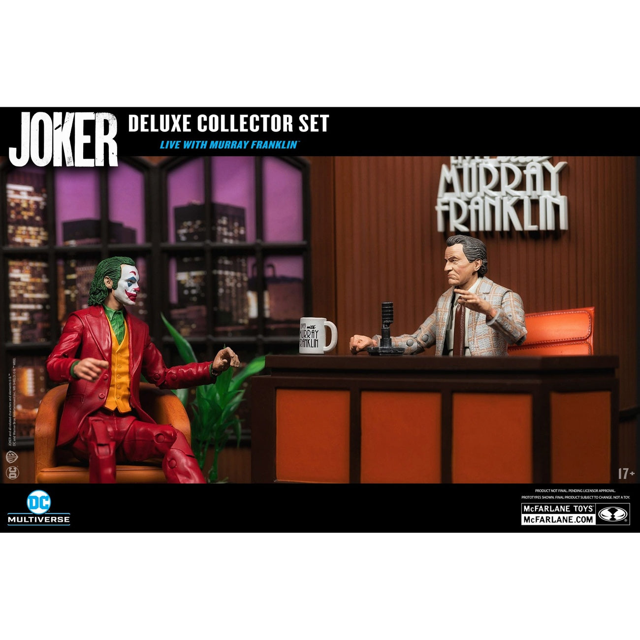 Product image Joker DC Multiverse (Joker Movie) Deluxe Collector Action Figure The Joker (Live with Murray Franklin) Limited Edition 18