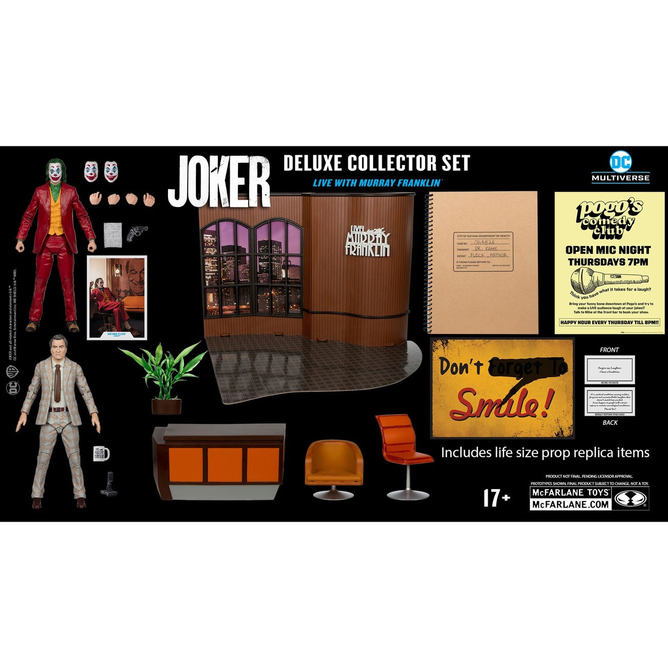 Product image Joker DC Multiverse (Joker Movie) Deluxe Collector Action Figure The Joker (Live with Murray Franklin) Limited Edition 18