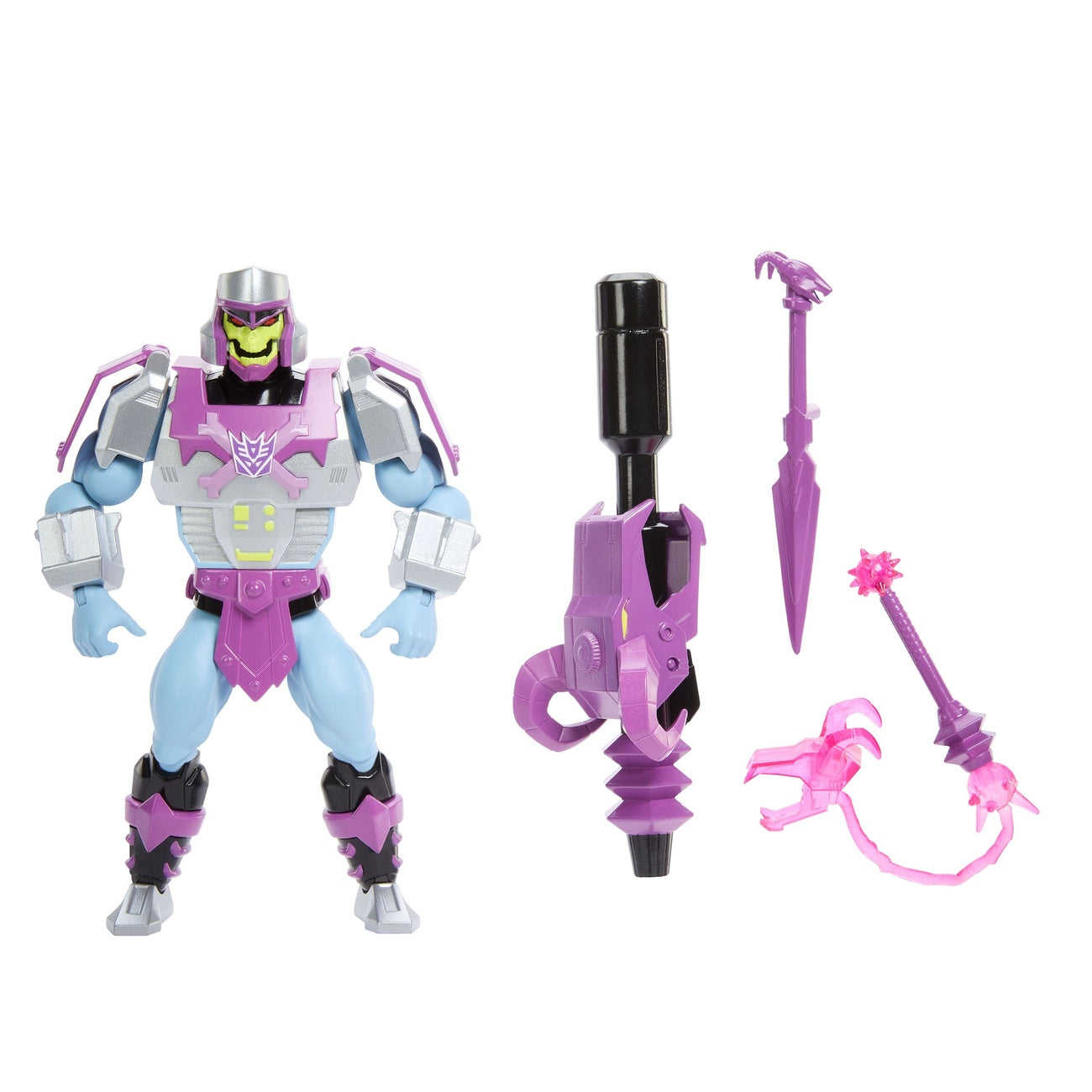 Product image Masters of the Universe x Transformers action figure Megatron Armor Skeletor heo European Exclusive 14 cm