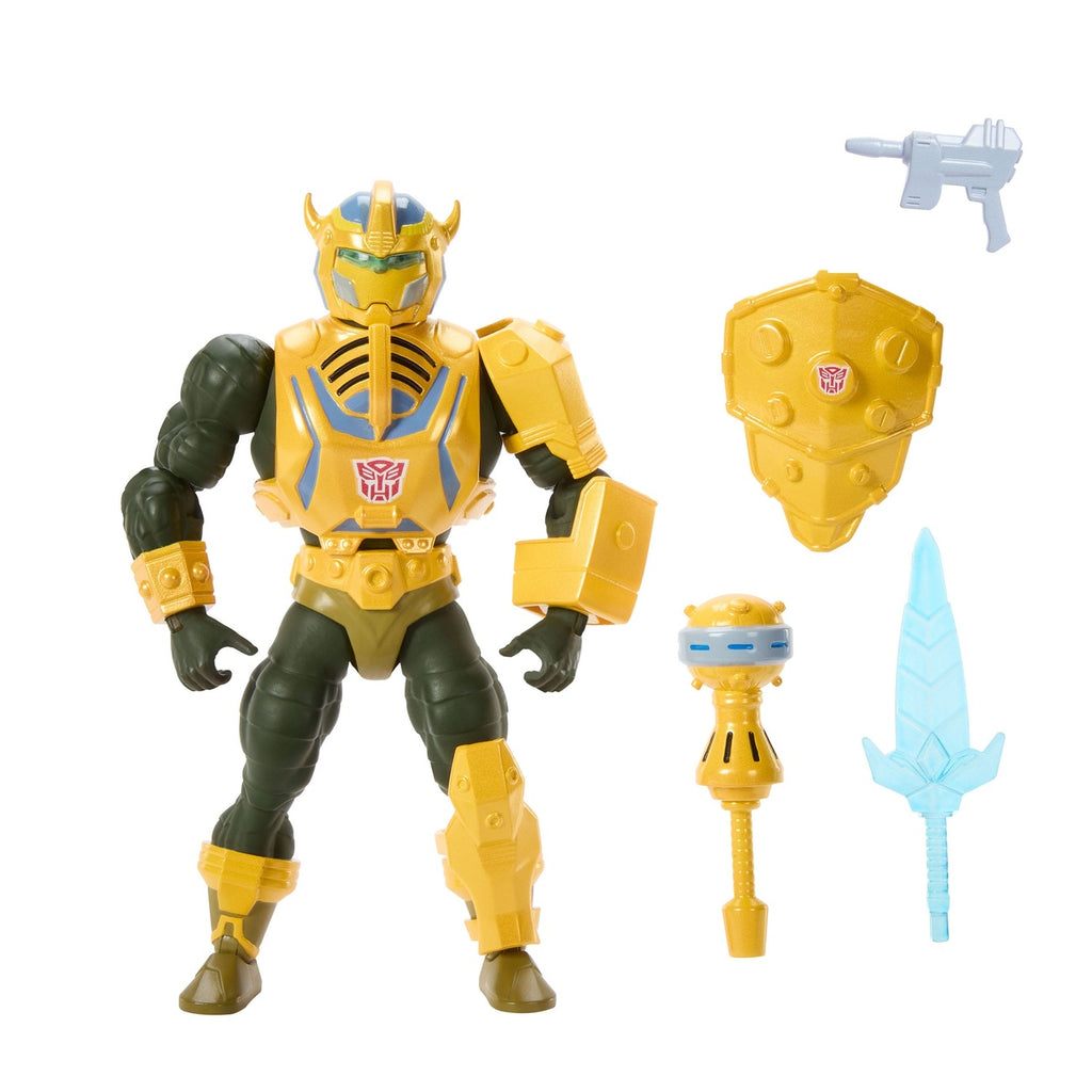 Product image Masters of the Universe x Transformers action figure Bumblebee Armor Man-At-Arms heo European Exclusive 14 cm