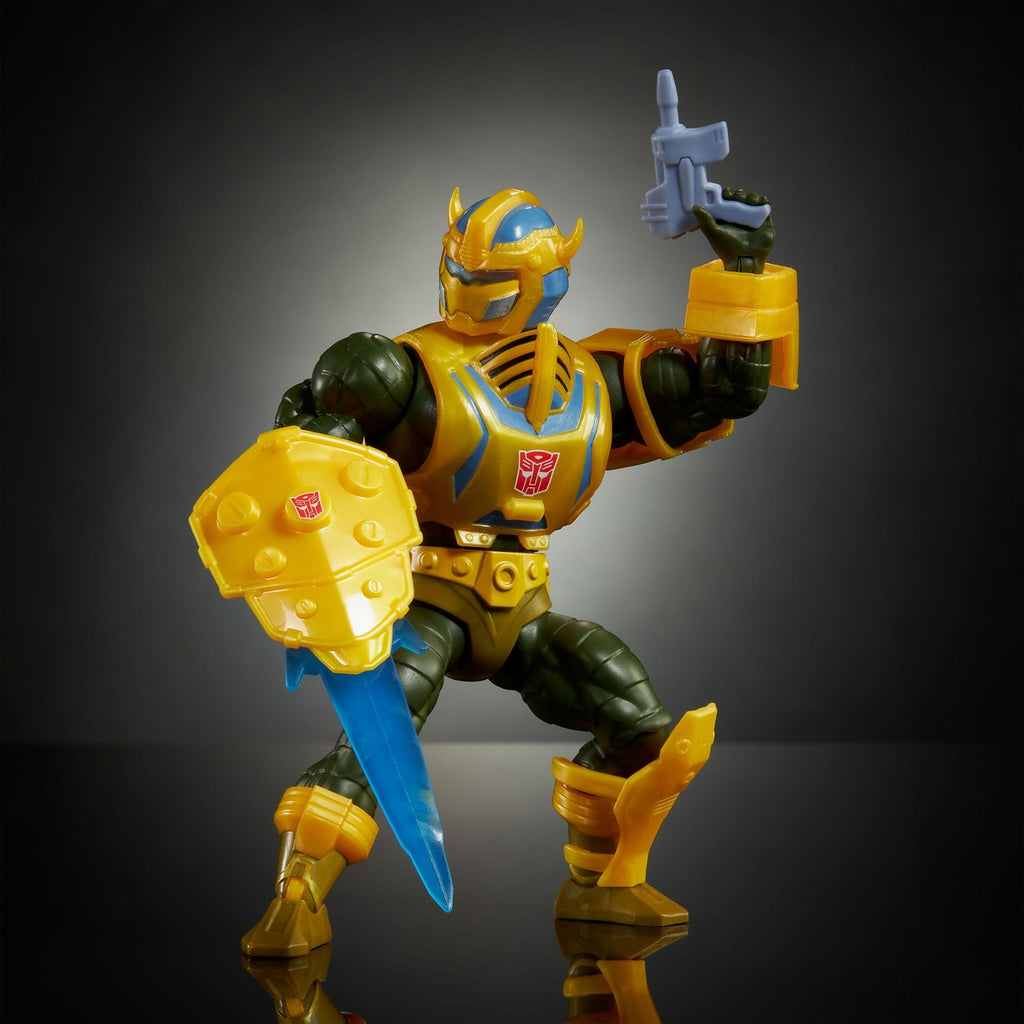 Product image Masters of the Universe x Transformers action figure Bumblebee Armor Man-At-Arms heo European Exclusive 14 cm
