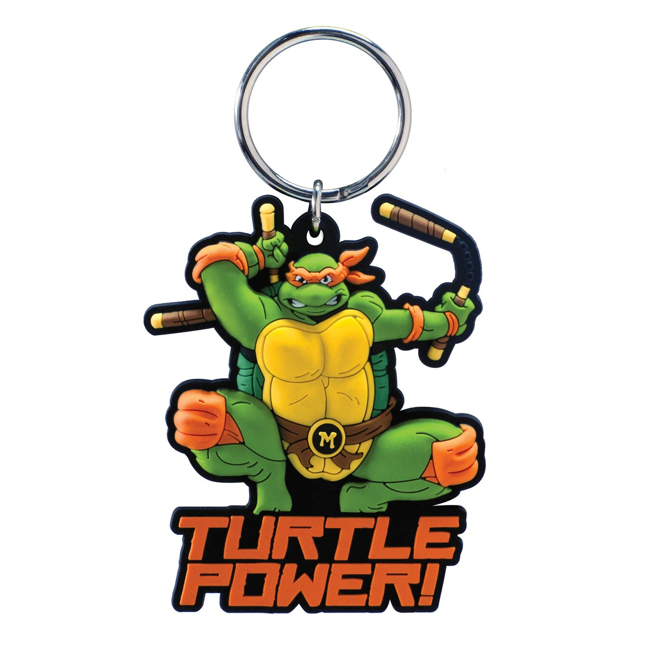 Product image Teenage Mutant Ninja Turtles Soft Touch PVC Bag Tag Michelangelo