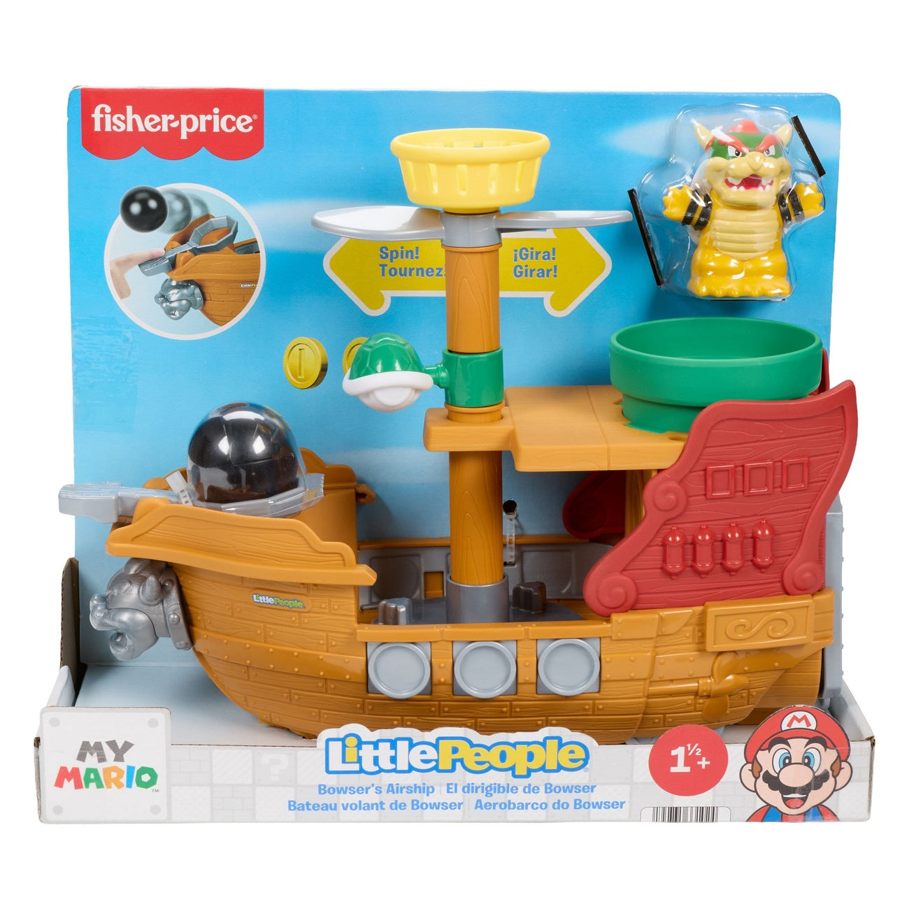 Product image My Mario Little People Playset – Bowser’s Airship
