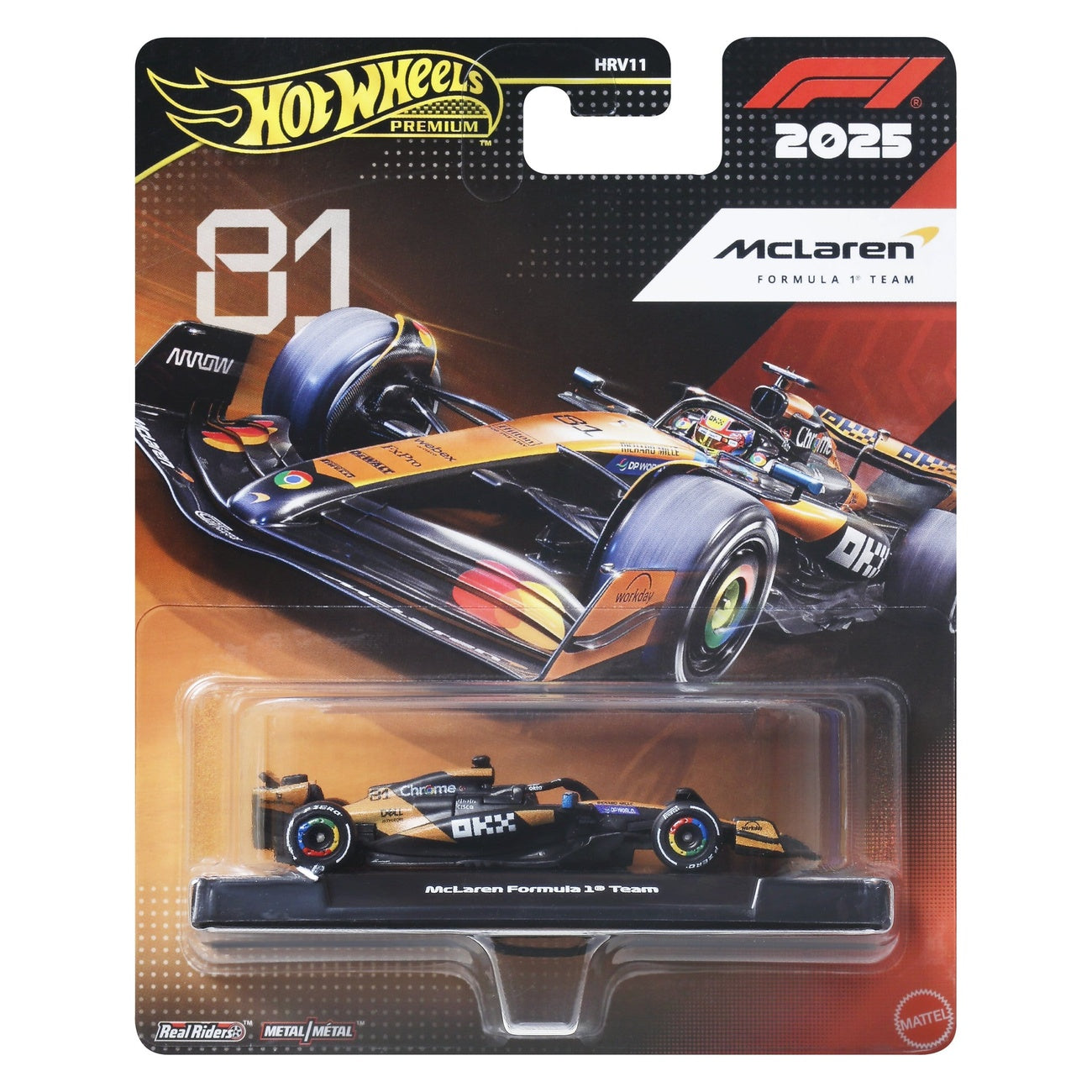 Product image Formula 1 Hot Wheels Premium Die-Cast Vehicle 1:64 Team McLaren: Driver 1