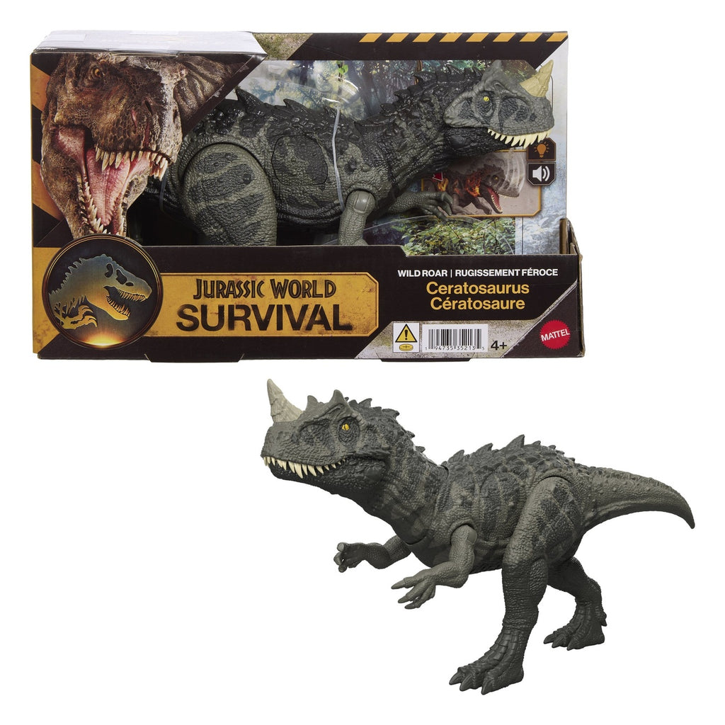 Product image Jurassic World: Survival Action Figure Wild Roar Ceratosaurus