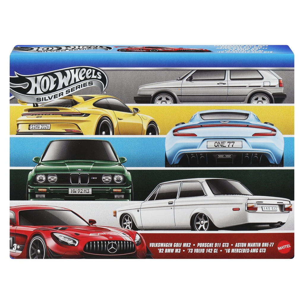 Product image Hot Wheels Silver Series Die-Cast Vehicles 6-Pack 1/64 Euro Style