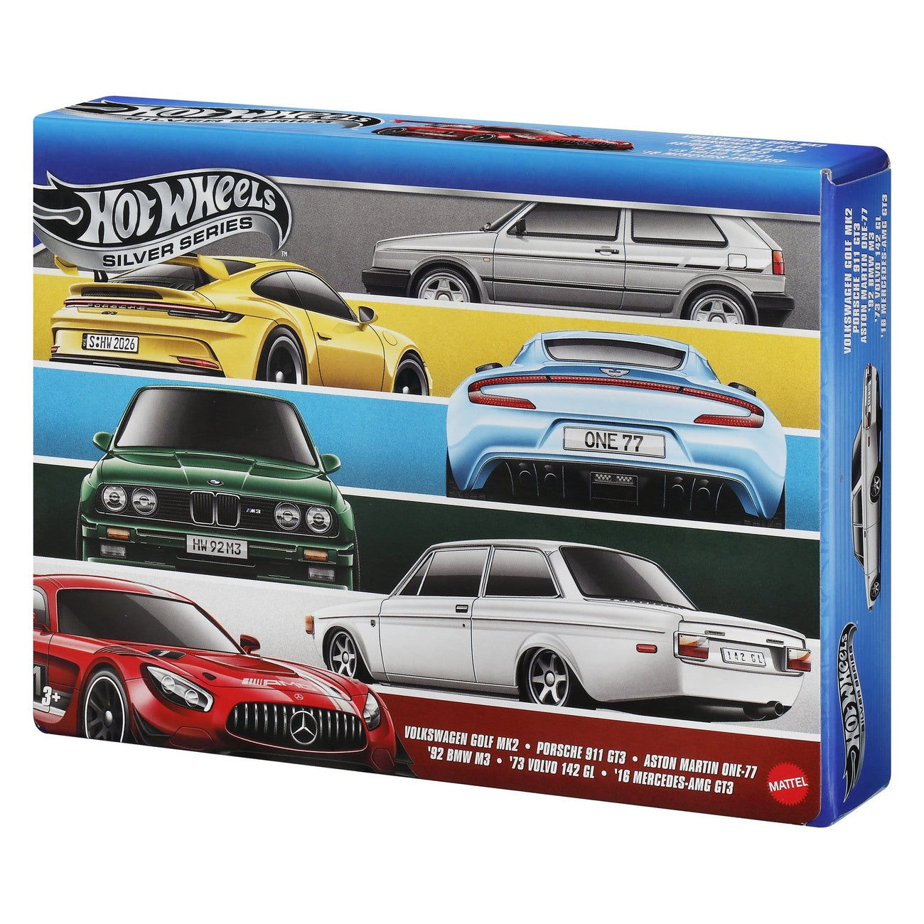Product image Hot Wheels Silver Series Die-Cast Vehicles 6-Pack 1/64 Euro Style