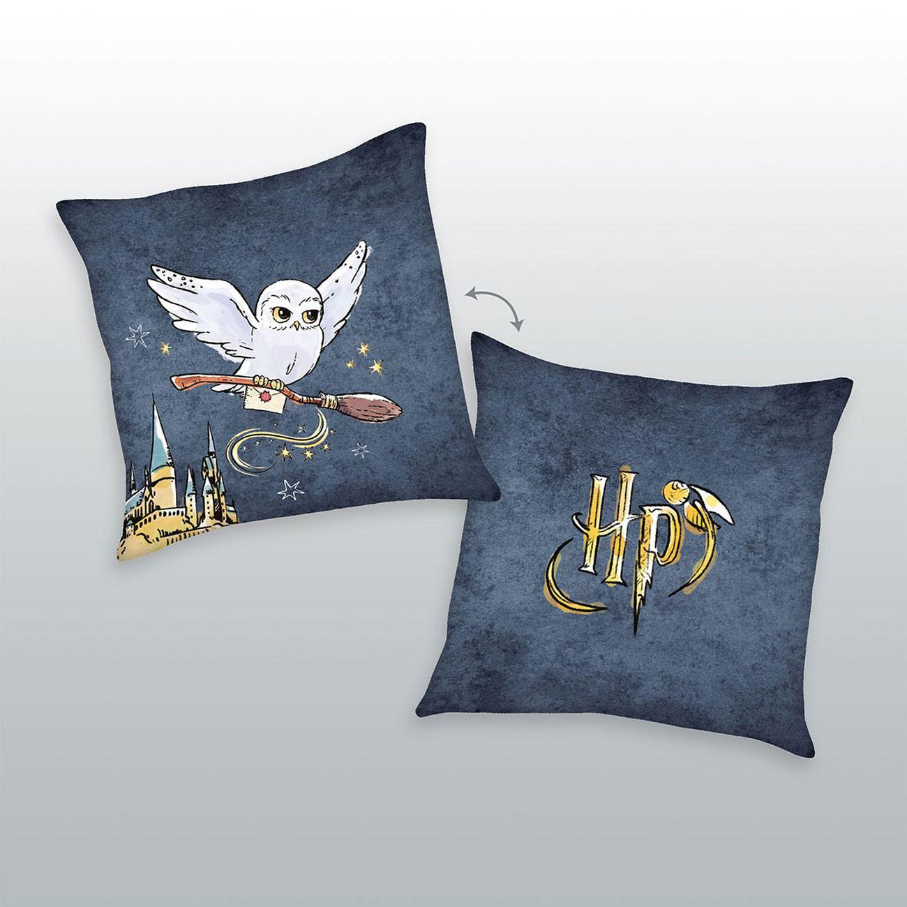 Product image Harry Potter Cushion Logo & Hedwig 40 x 40 cm