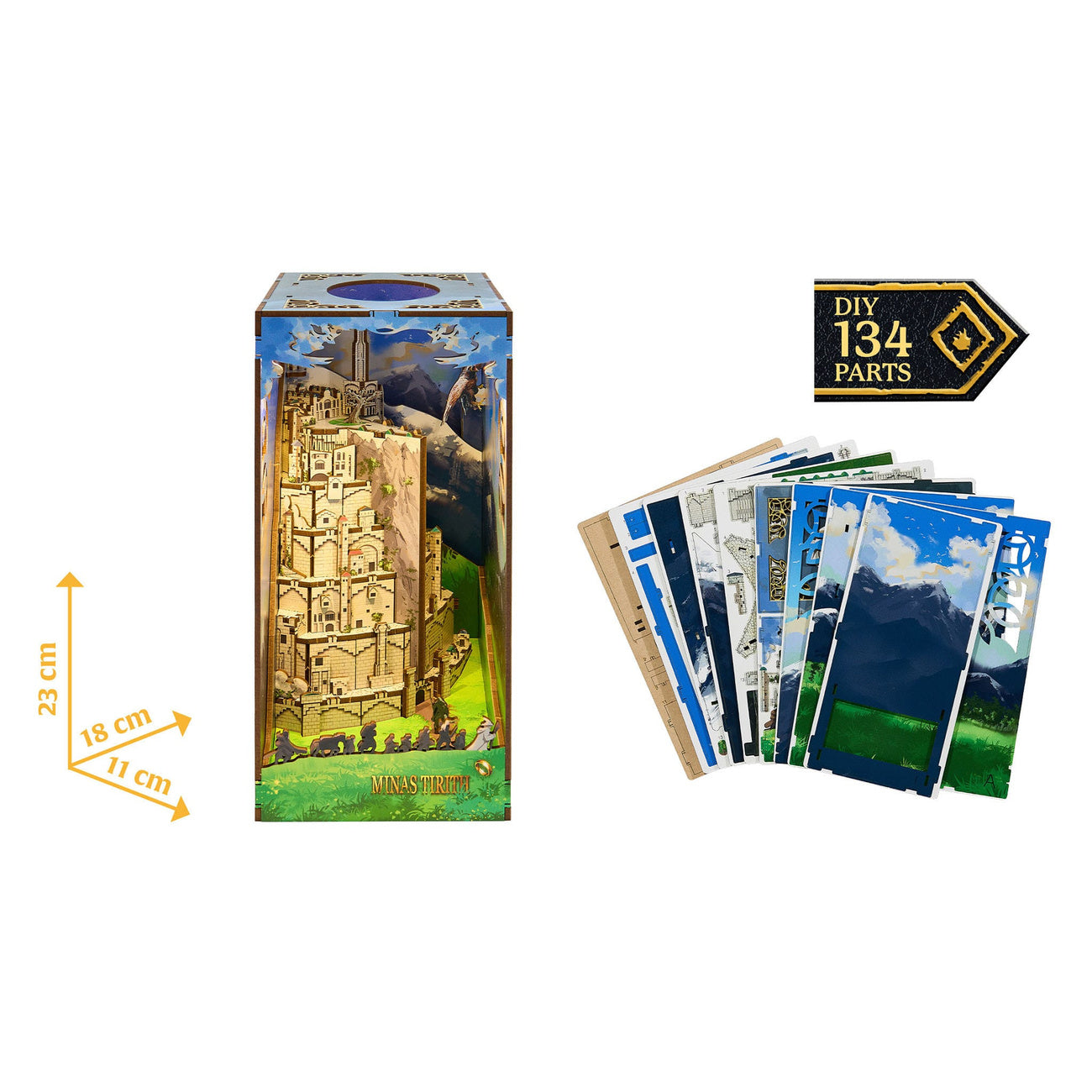 Product image The Lord of the Rings Tiny Adventures Book Nook Mini Diorama Minas Tirith 23 cm