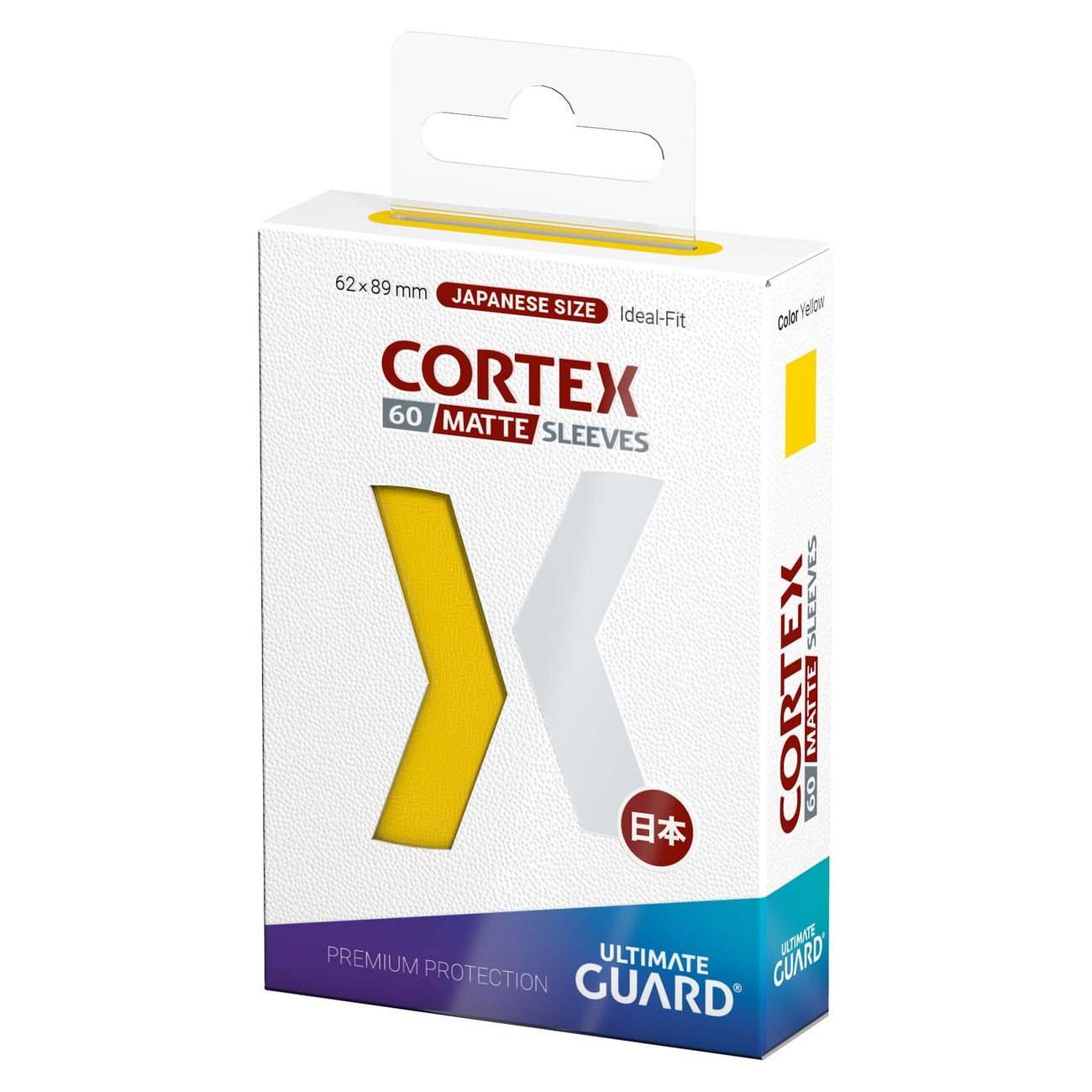 Product image Ultimate Guard Cortex Sleeves Matte Japanese Size (60) - Yellow