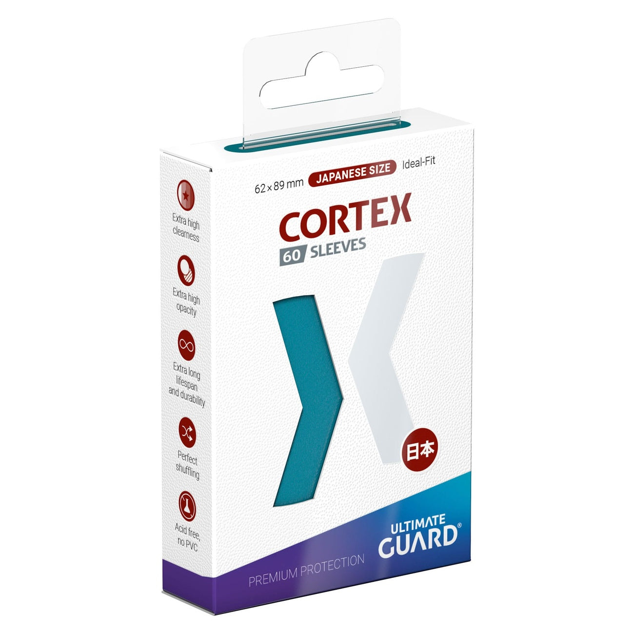 Product image Ultimate Guard Cortex Sleeves Japanese Size (60) - Petrol