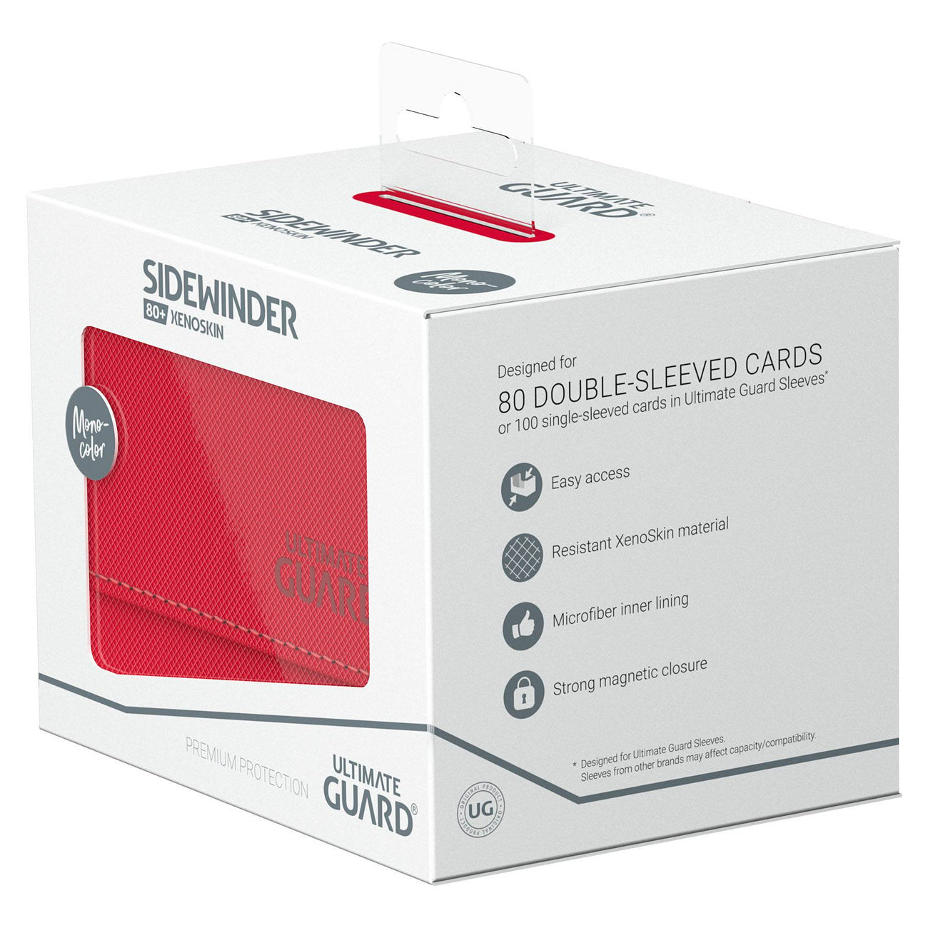 Product image Ultimate Guard Sidewinder 80+ Xenoskin - Red