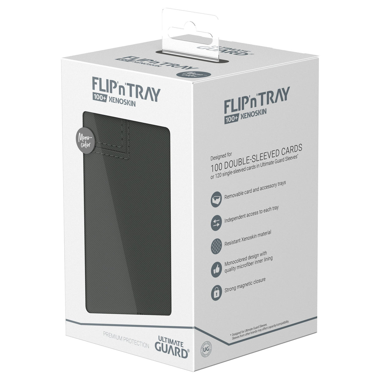 Product image Ultimate Guard Flip'n'Tray 100+ Xenoskin - Grey