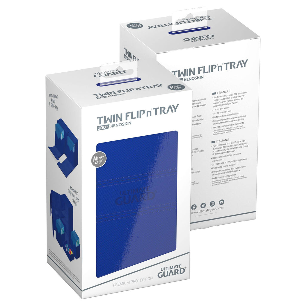 Product image Ultimate Guard Twin Flip'n'Tray 200+ Xenoskin - Blue