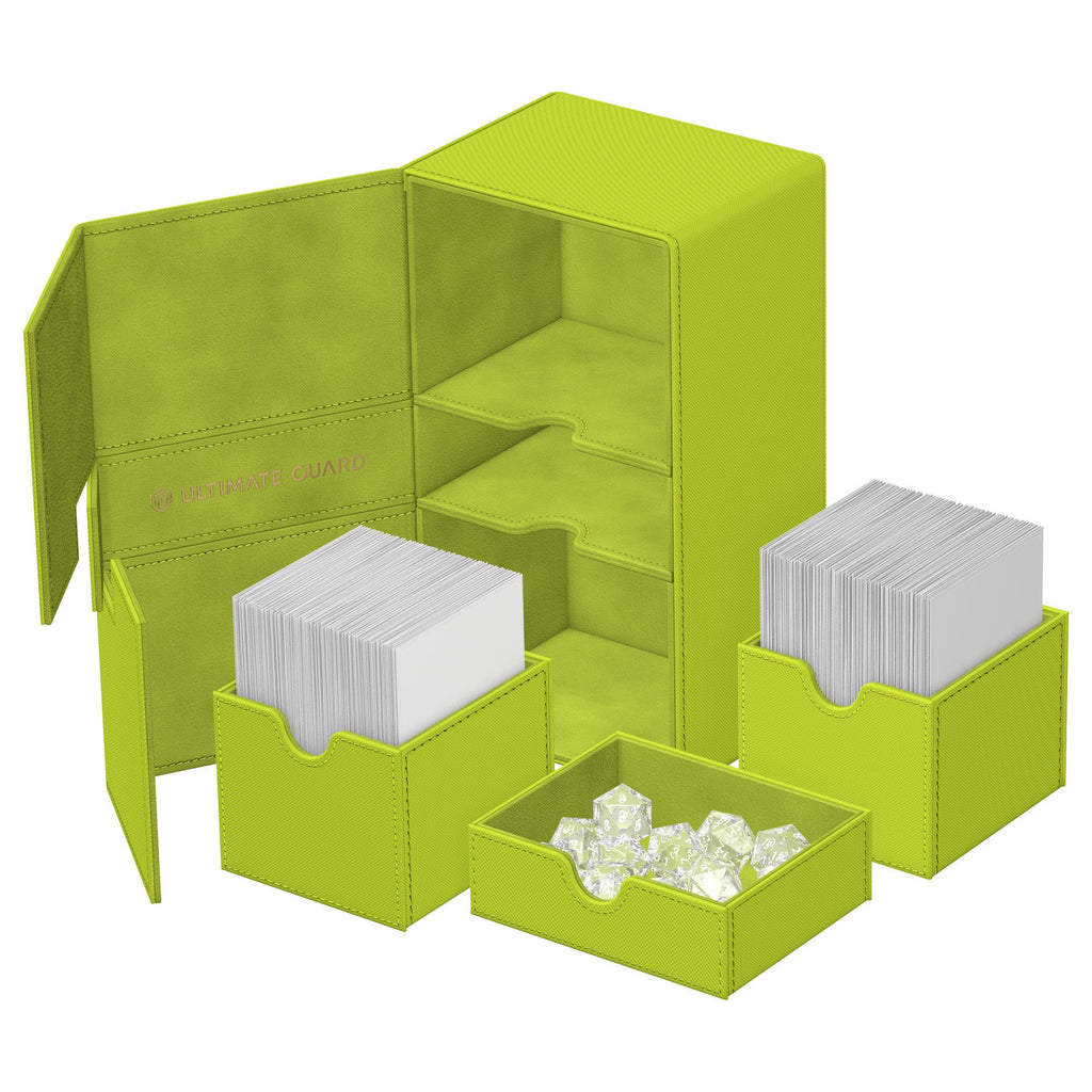 Product image Ultimate Guard Twin Flip'n'Tray 200+ Xenoskin "Summer Edition 2025" - Lime