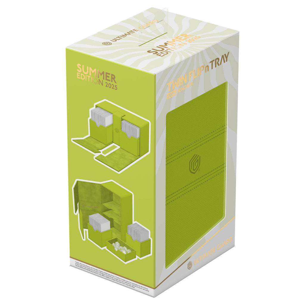 Product image Ultimate Guard Twin Flip'n'Tray 200+ Xenoskin "Summer Edition 2025" - Lime