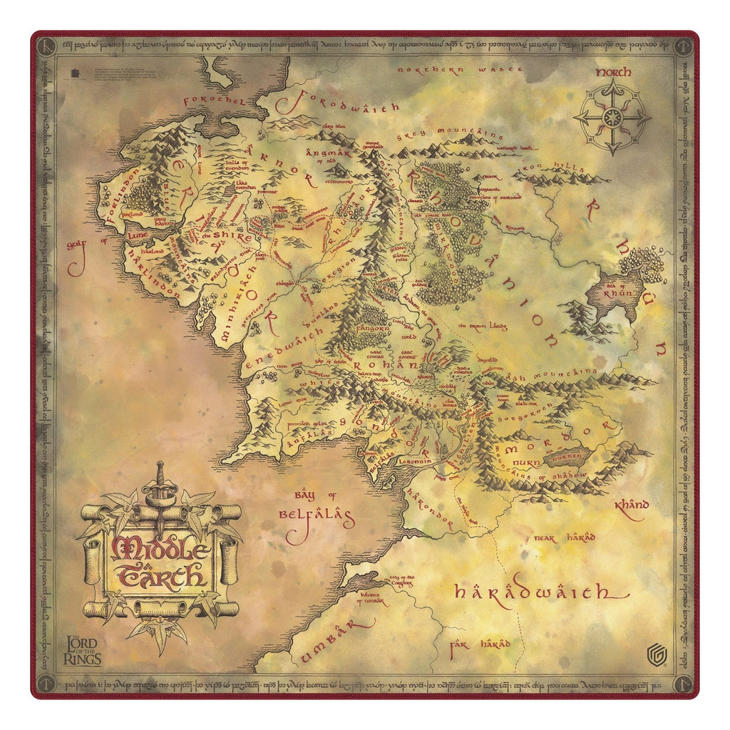 Product image Ultimate Guard Play-Mat Oversized 61 x 61 cm The Lord of the Rings™ "Places of Middle-earth"
