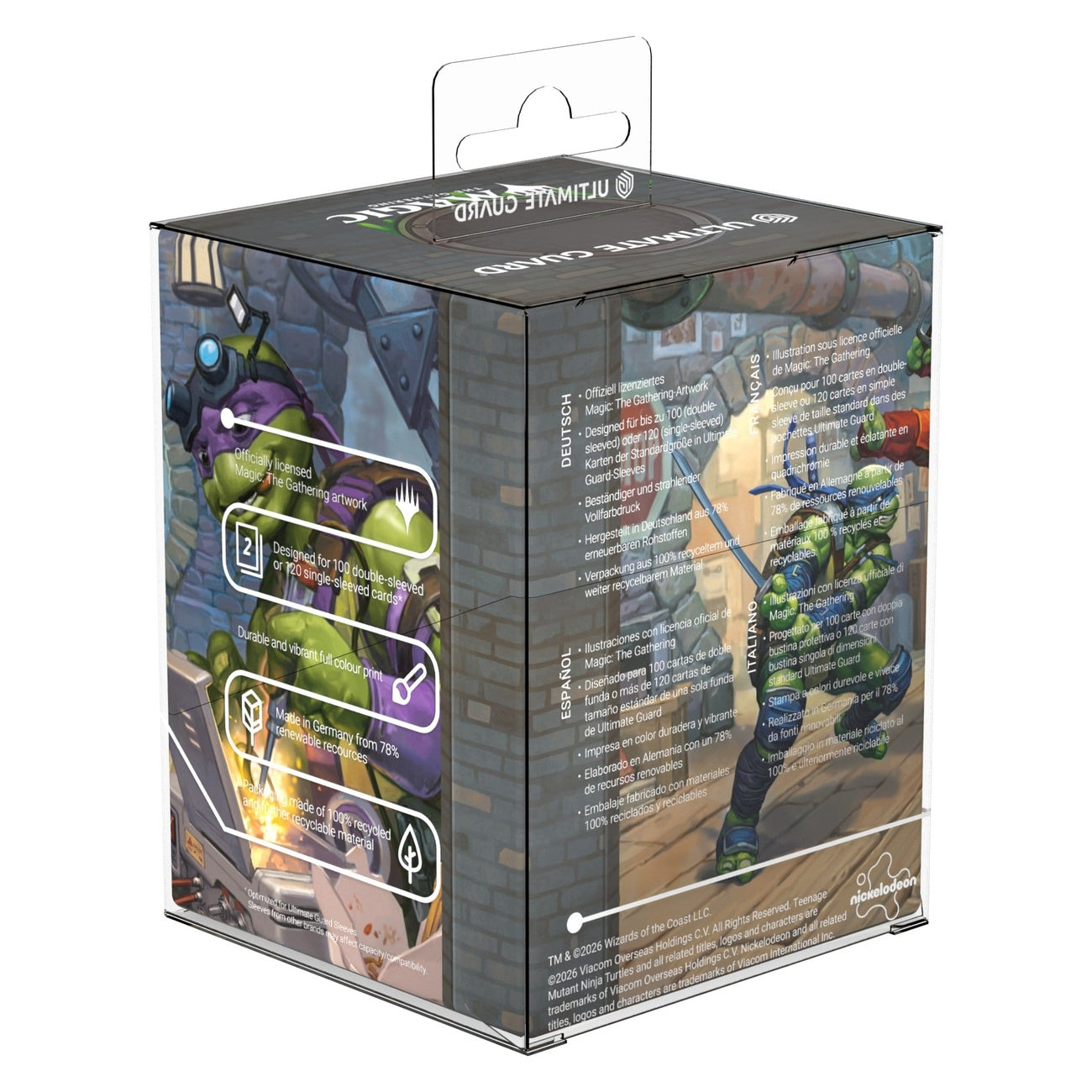 Product image Ultimate Guard RTE Boulder 100+ Magic: The Gathering | Teenage Mutant Ninja Turtles - Turtle Lair