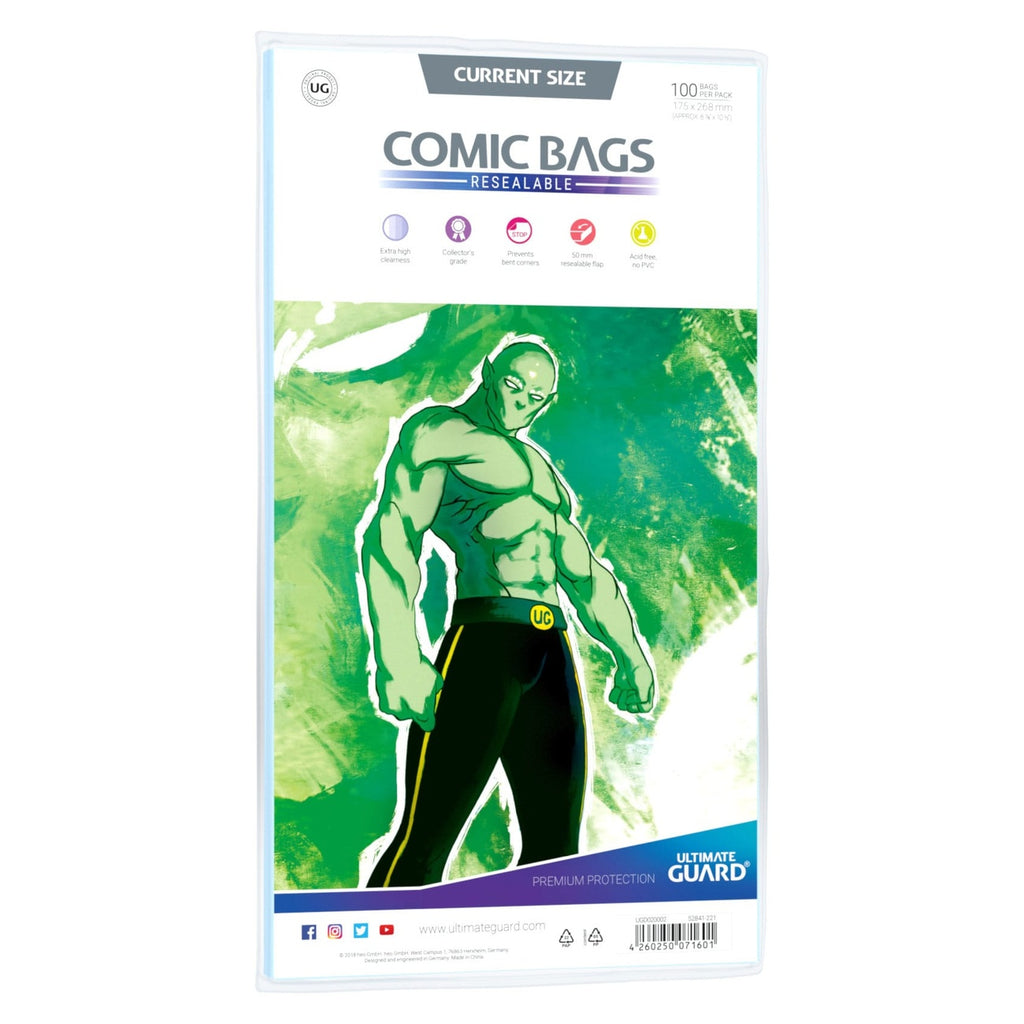 Product image Ultimate Guard Comic Bags Resealable (100) - Current Size