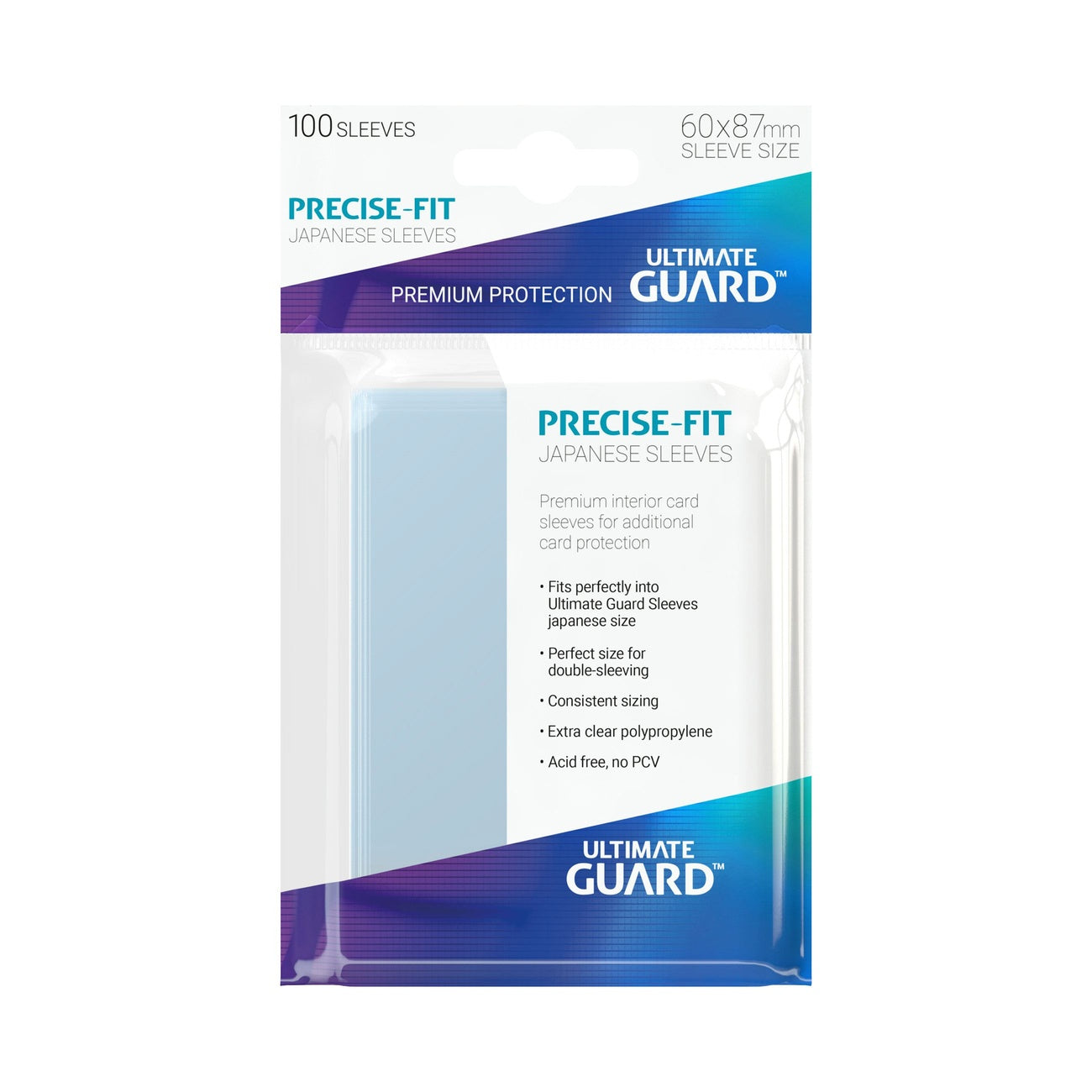 Product image Ultimate Guard Precise-Fit Sleeves Japanese Size (100)