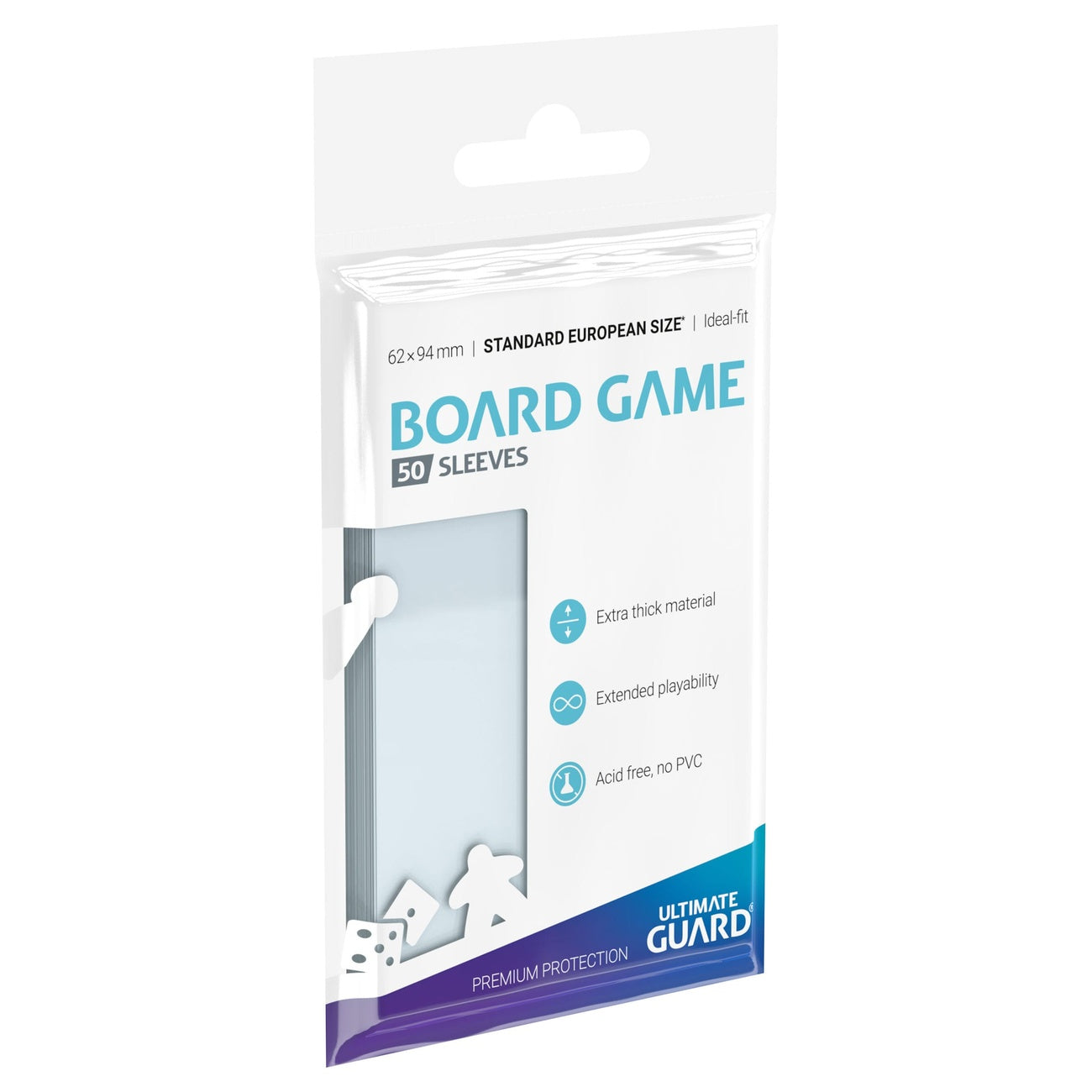 Product image Ultimate Guard Board Game Sleeves (50) - Standard European