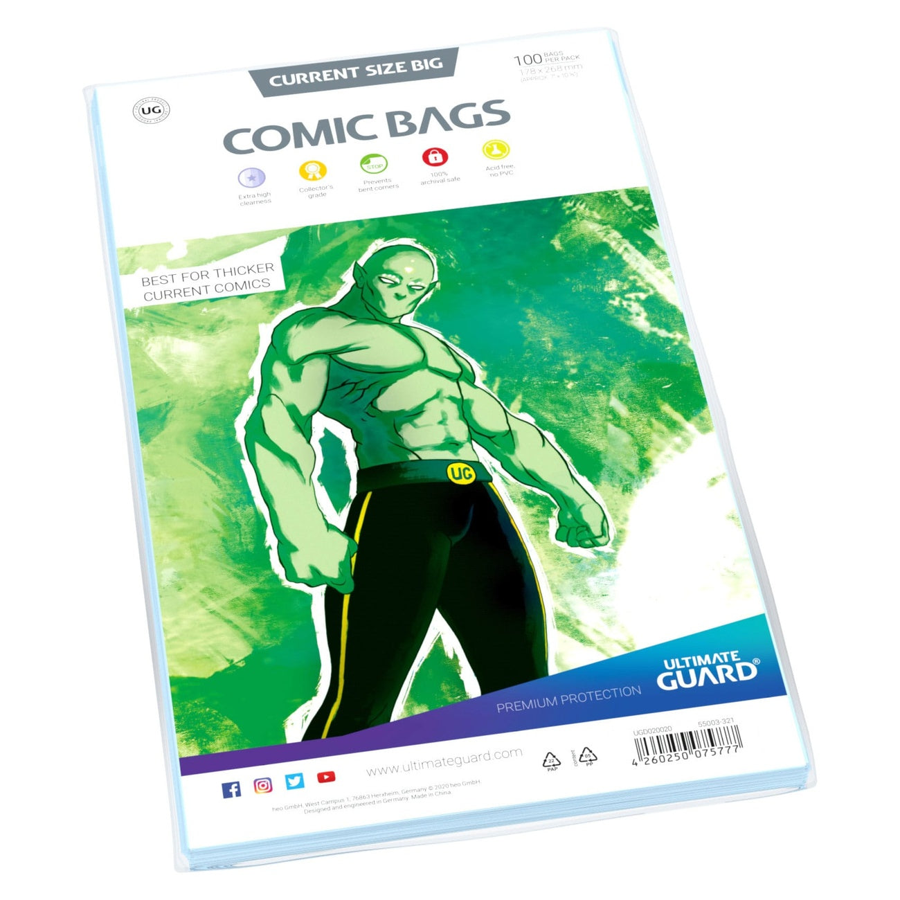 Product image Ultimate Guard Comic Bags Standard (100) - Current Size Big