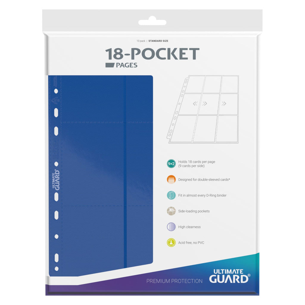 Product image Ultimate Guard 18-Pocket Pages Side-Loading (10) - Blue