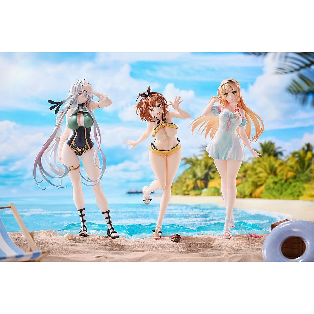 Product image Atelier Ryza: Ever Darkness & the Secret Hideout PVC Statue 3-Pack 1/7 Ryza, Klaudia, Lila: Swimsuit Ver.
