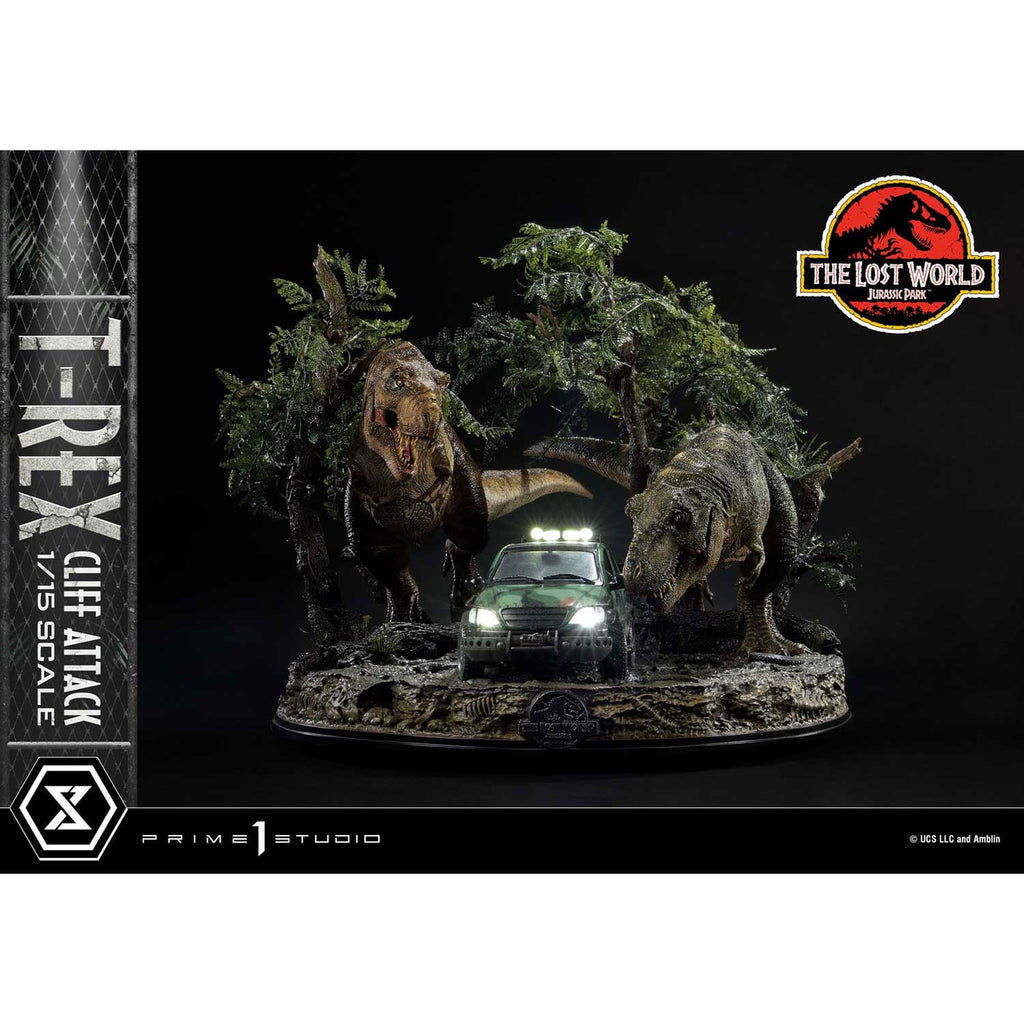 Product image Jurassic World: The Lost World Statue 1/15 T-Rex Cliff Attack 53 cm