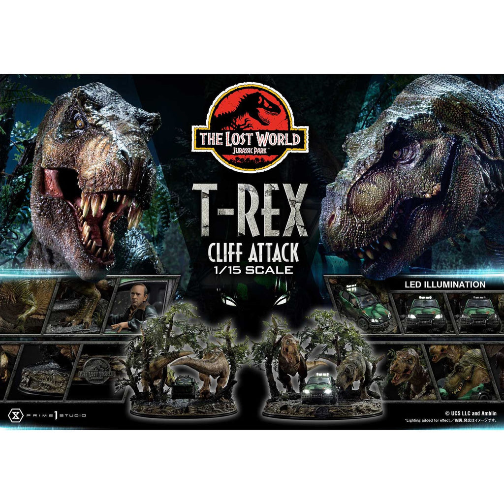 Product image Jurassic World: The Lost World Statue 1/15 T-Rex Cliff Attack 53 cm