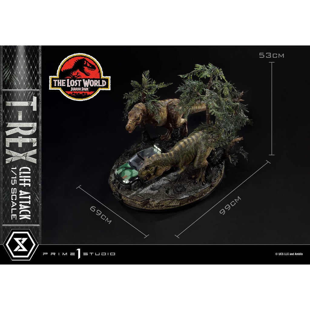 Product image Jurassic World: The Lost World Statue 1/15 T-Rex Cliff Attack 53 cm
