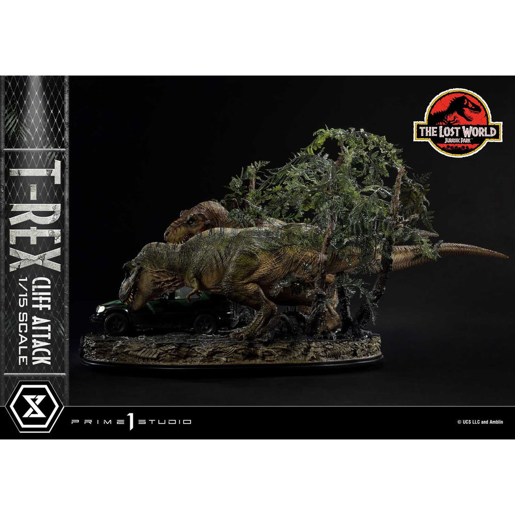 Product image Jurassic World: The Lost World Statue 1/15 T-Rex Cliff Attack 53 cm