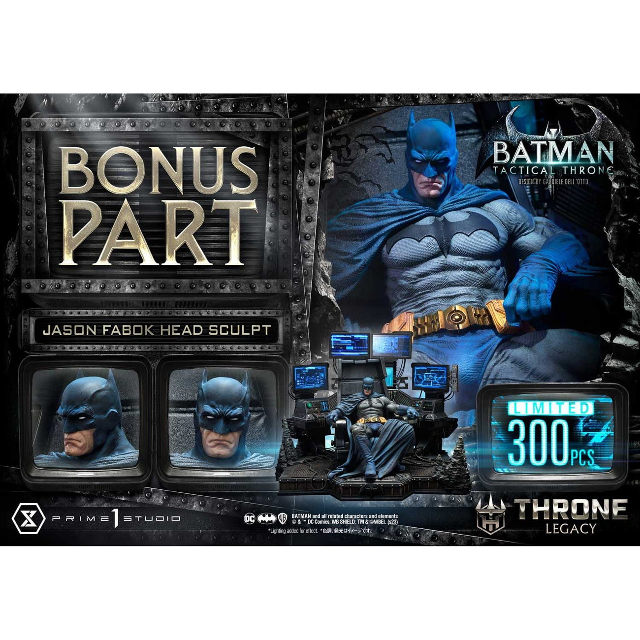 Product image DC Comics Throne Legacy Collection Statue 1/3 Batman Tactical Throne Deluxe Bonus Version 57 cm