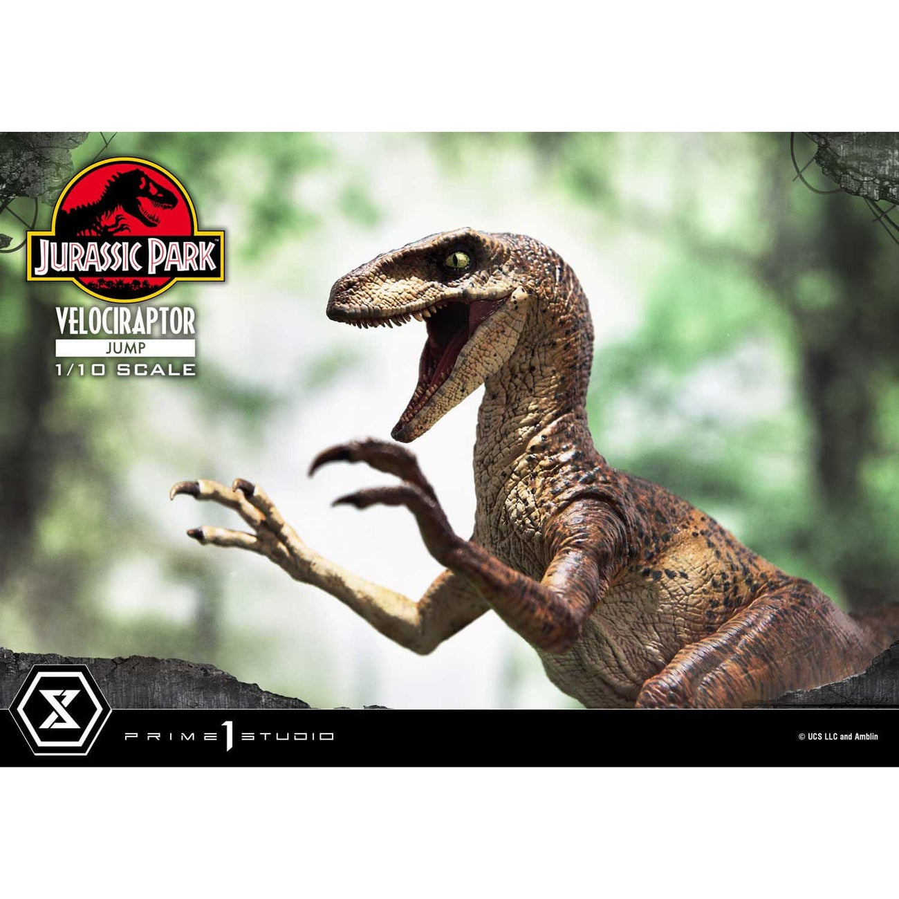 Product image Jurassic Park Prime Collectibles Statue 1/10 Velociraptor Jump 21 cm
