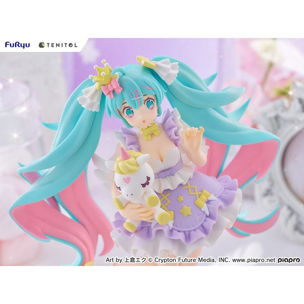 Product image Hatsune Miku Tenitol PVC Statue Hatsune Miku Yumekawa Princess Lavender Ver. 21 cm
