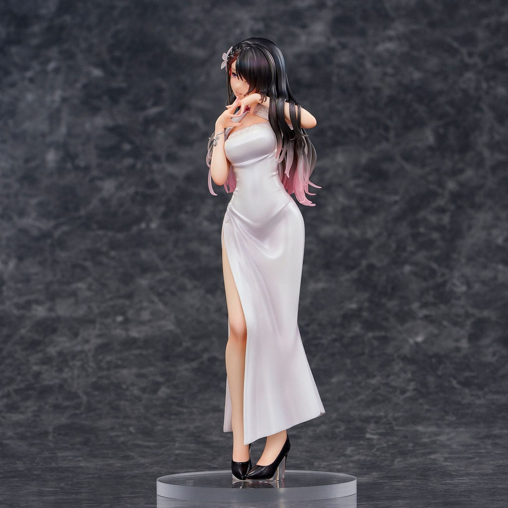 Product image Original Illustration PVC Statue Mai Okuma Illustration Healing-Type White Chinese Dress Lady 26 cm