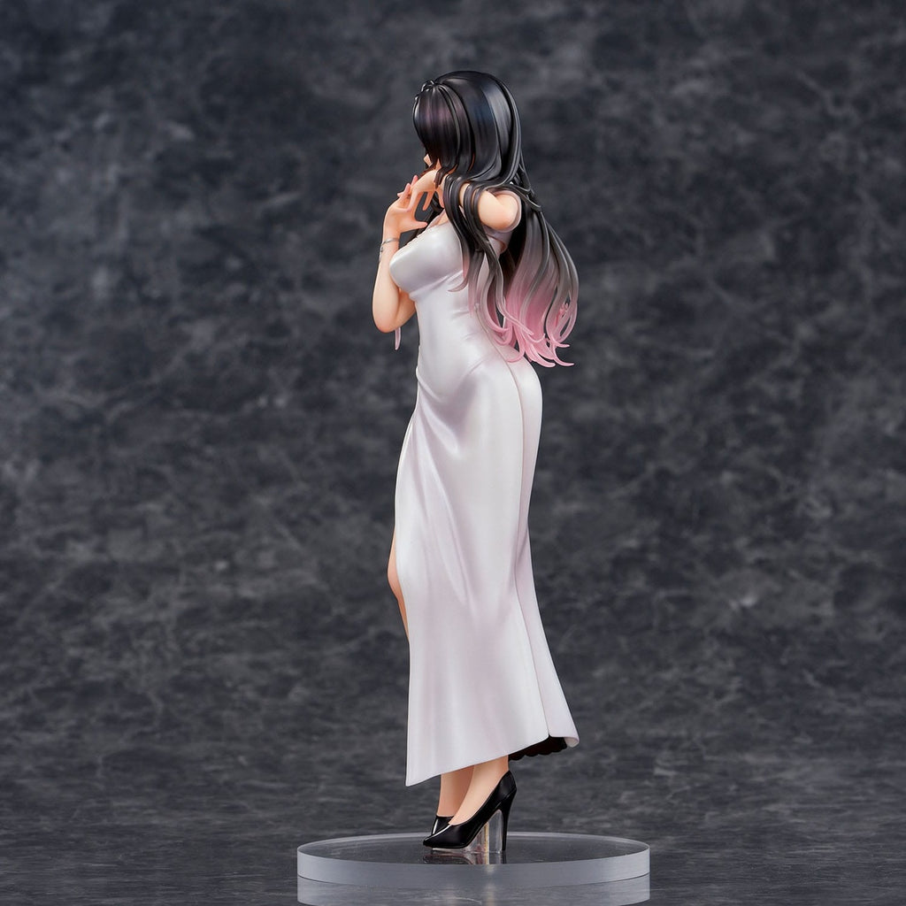 Product image Original Illustration PVC Statue Mai Okuma Illustration Healing-Type White Chinese Dress Lady 26 cm