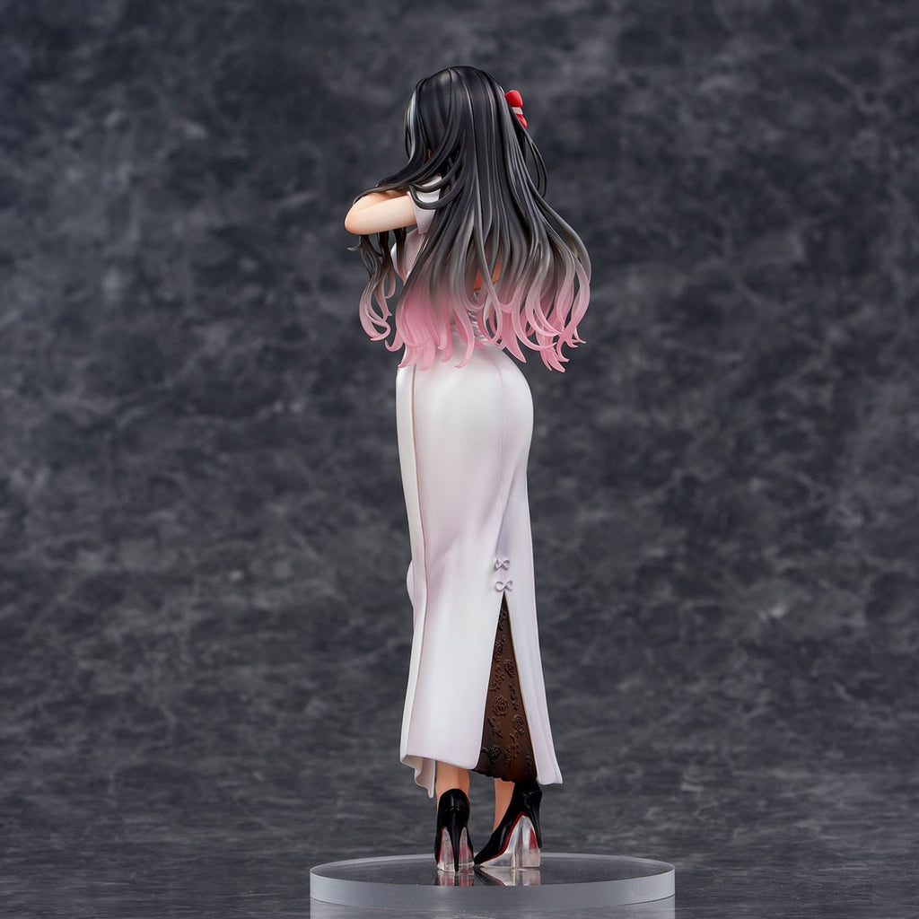 Product image Original Illustration PVC Statue Mai Okuma Illustration Healing-Type White Chinese Dress Lady 26 cm