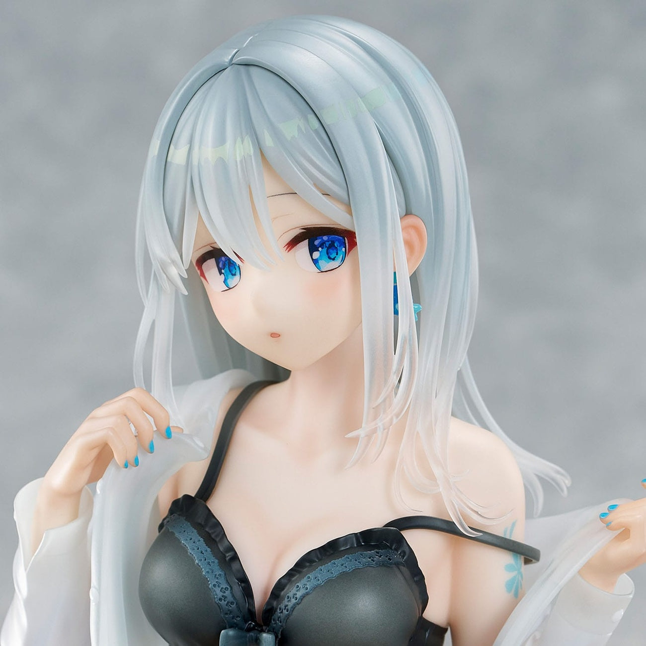 Product image Original Character PVC Statue 1/7 Silver-Haired Girl Sky Blue Morning Special Outfit Ver. by Fuumi Illustration 16 cm
